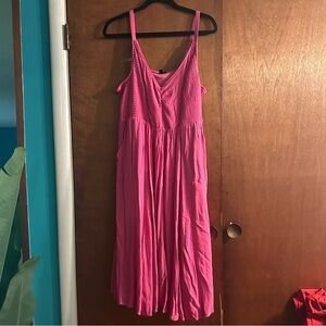 Torrid pink sundress, plus size 1